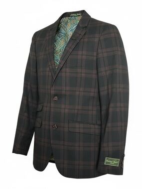 Paisley & Gray Navy Plaid Sport Coat with matching pants